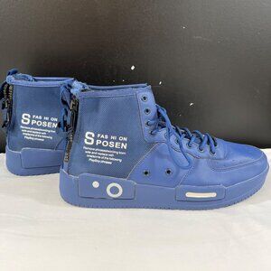 Ahico Mens Blue Casual Sneakers Size 12.5 or 46 SKU 6429